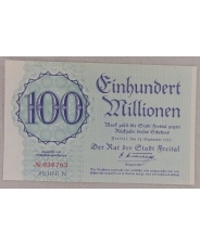 Германия 100 миллионов марок 1923  НОТГЕЛЬД. арт. 1992 